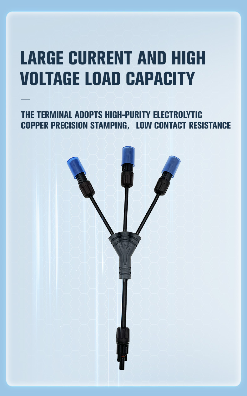 3 IN 1 T BRANCH CONNECTOR FOR SOLAR PANEL PARALLEL CONNECTION(图4)