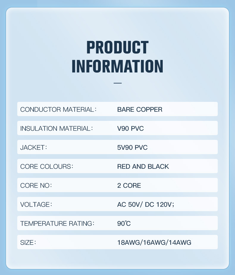 10/14/16 awg dual conductor tinned copper boat wire flat marine Duplex Cable(图9)