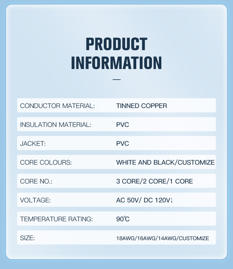 Tinned Copper Primary Boat Cable 6/3 AWG Triplex AC Marine Wire(图10)