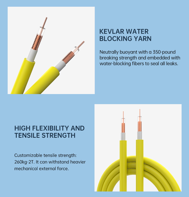 Rov Video Cable Underwater Coaxial Cable for undersea detection robot cable submarine(图5)