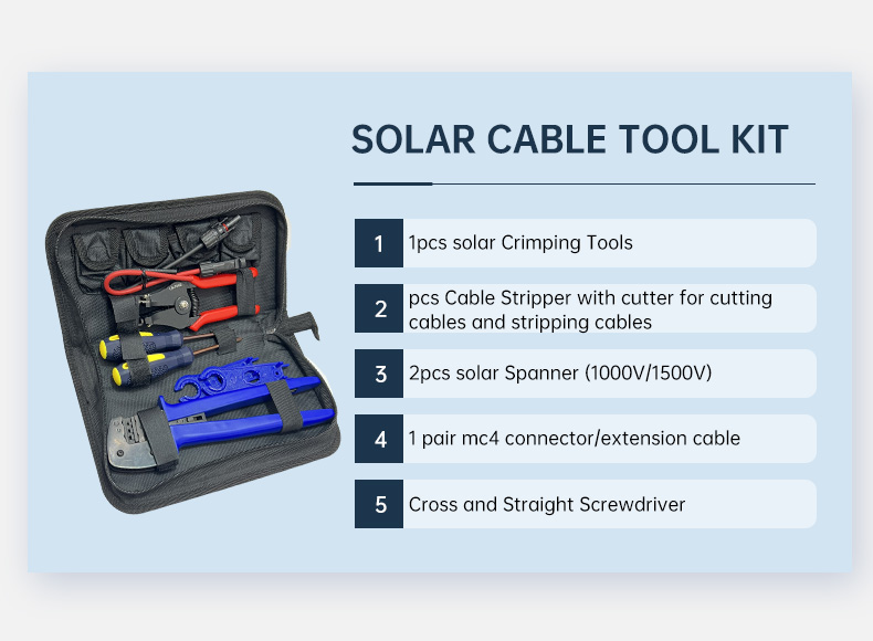 Hot Selling Cables Solar Connector Installation Toolkits C4K-a Assembly Tools for solar cable(图2)