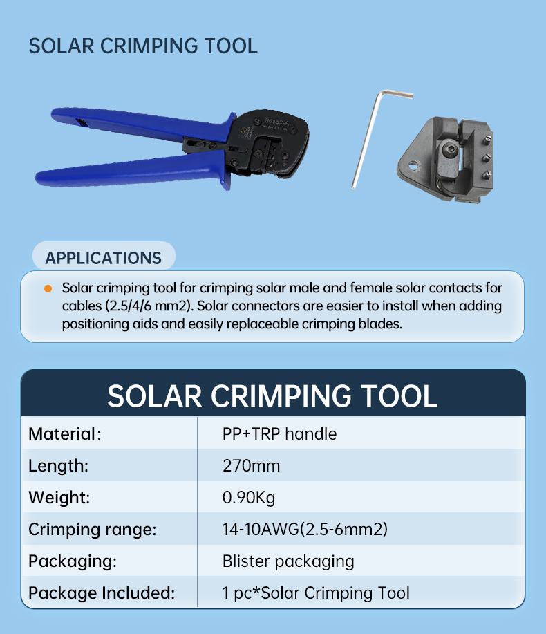 Hot Selling Cables Solar Connector Installation Toolkits C4K-a Assembly Tools for solar cable(图3)