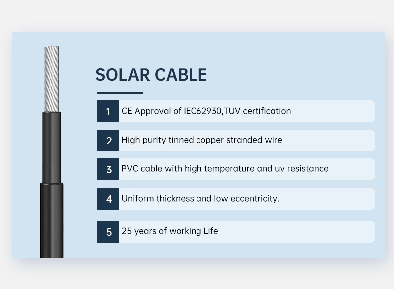 Tuv PV1-f Solar PV Cable 10mm(图2)