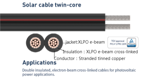 4mm 2 core solar cable(图1)