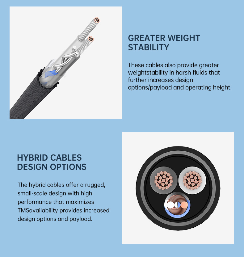 5A Tethered Drone Cables with fiber hybrid power cable(图8)