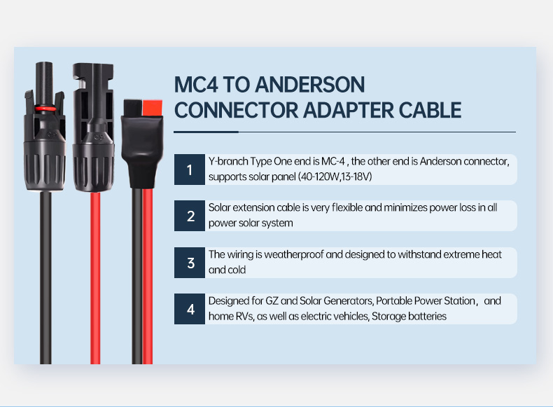 Solar To Anderson Power pole Connector(图2)